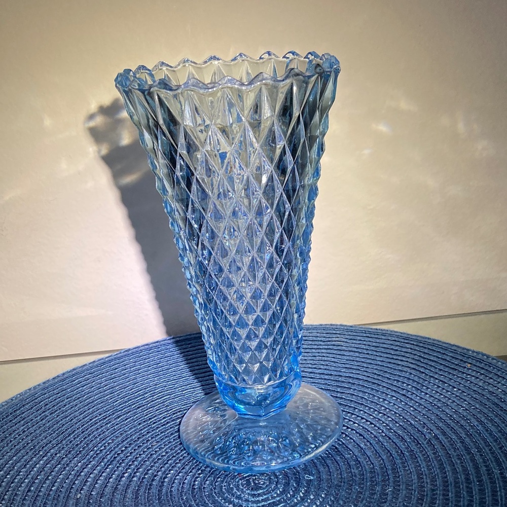 Vintage Blue Vase - Like New